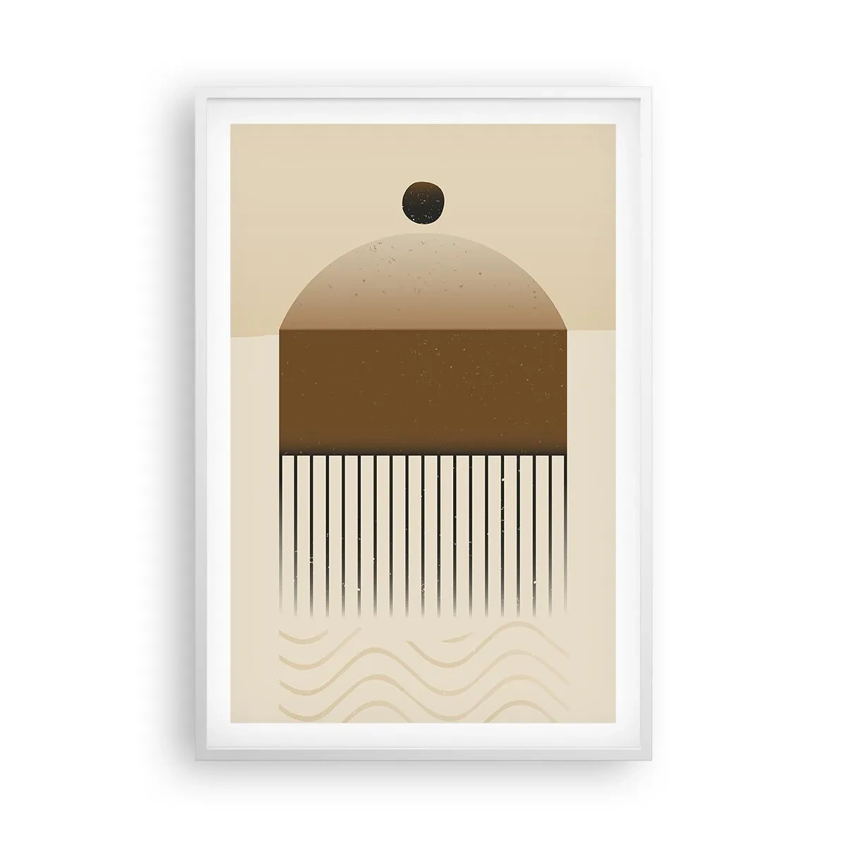 Poster in een witte lijst - verschillende staten - 61x91 cm