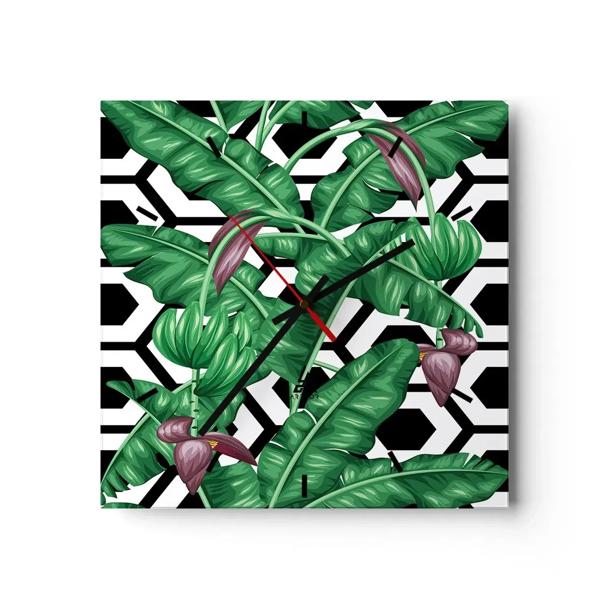 Wandklok - Klok - Van nature een symmetrische compositie - 30x30 cm
