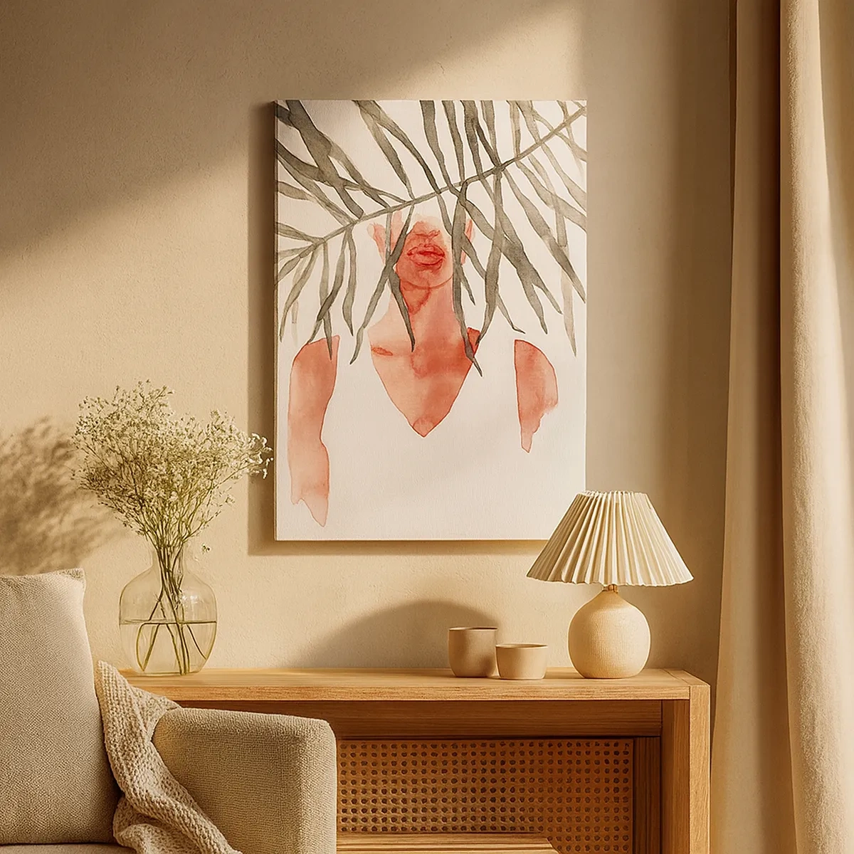 Schilderen op canvas - Vrouwe van de tropen - 50x70 cm