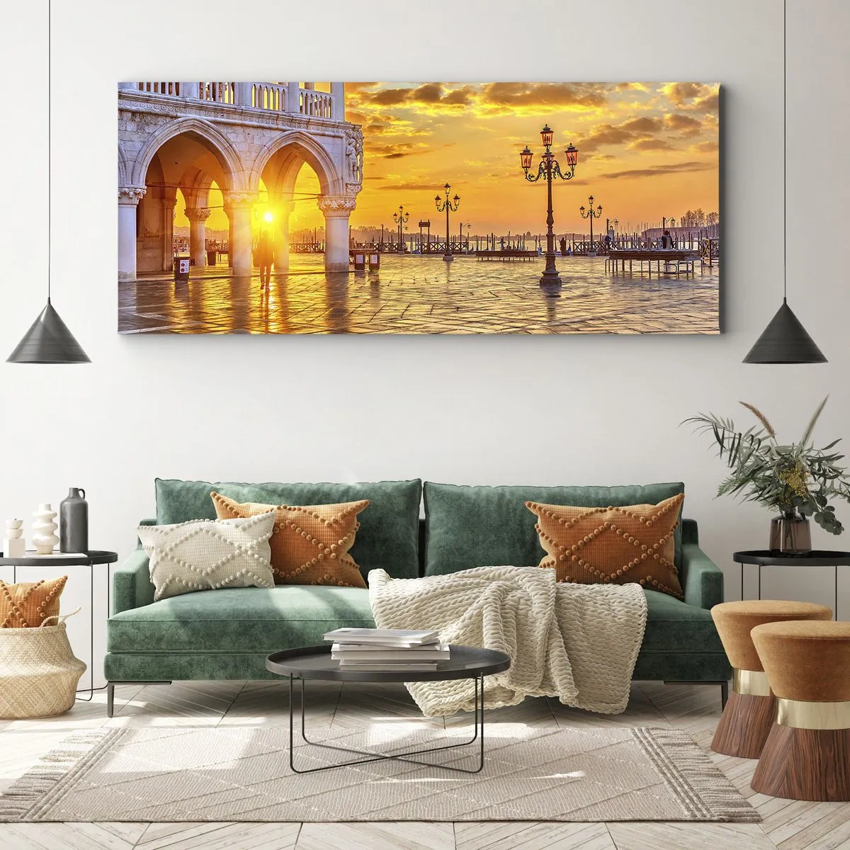 Schilderen op canvas - Waar is iedereen? - 100x40 cm