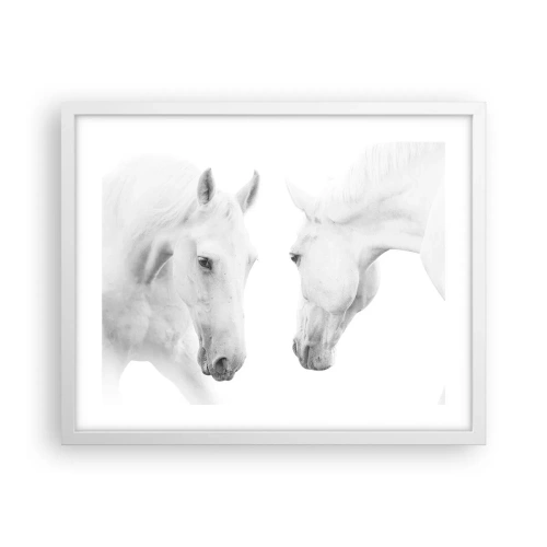 Poster in een witte lijst - Is dit vriendschap...? - 50x40 cm