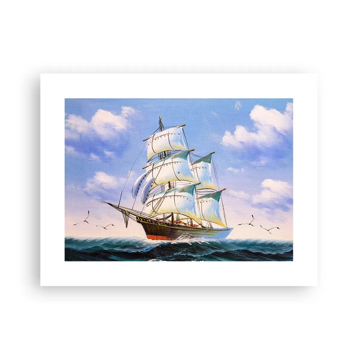 Poster - Trots met de wind - 40x30 cm