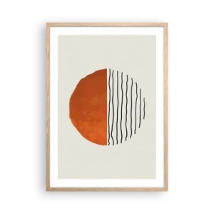 Een poster in een licht eiken lijst - In het Japanse klimaat - 50x70 cm