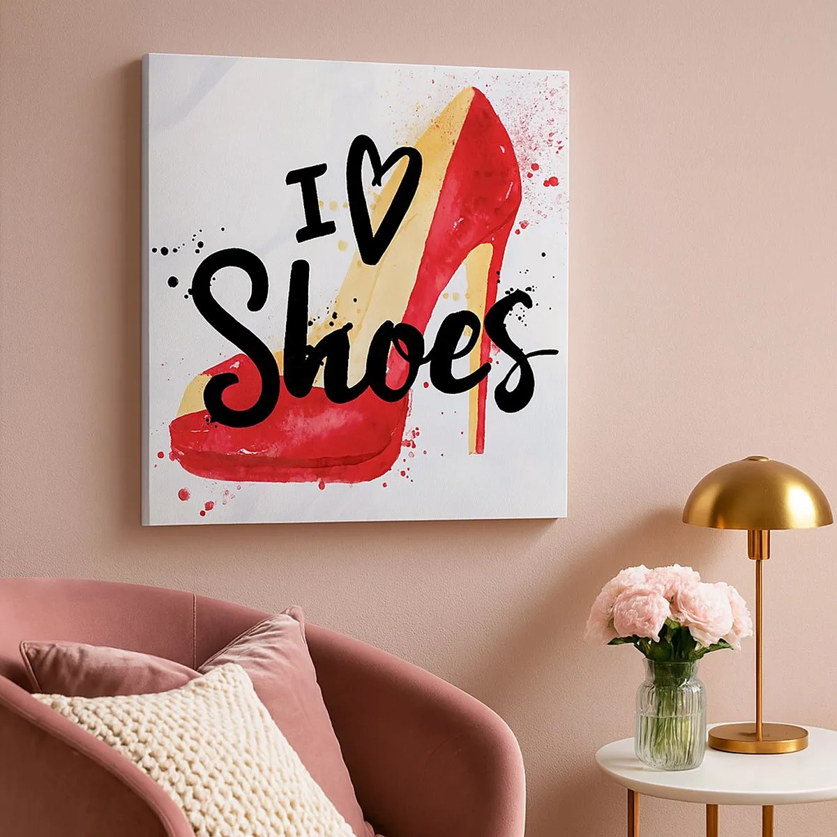 Schilderen op canvas - Liefde heeft vele namen - 30x30 cm