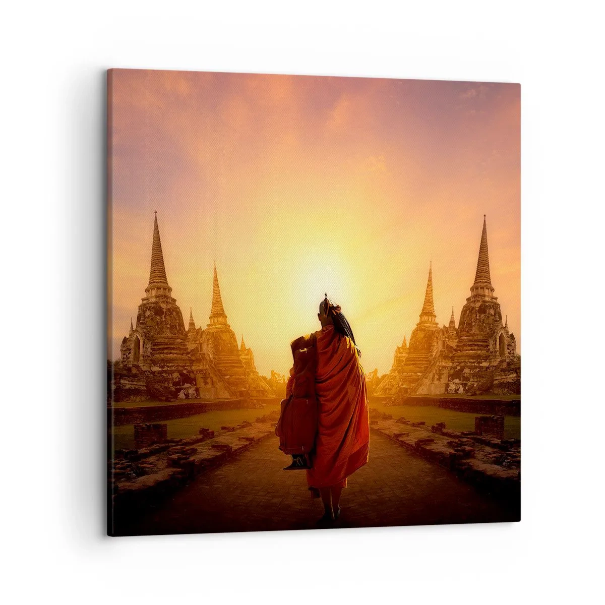 Schilderen op canvas - In vrede voor de eeuwigheid - 50x50 cm