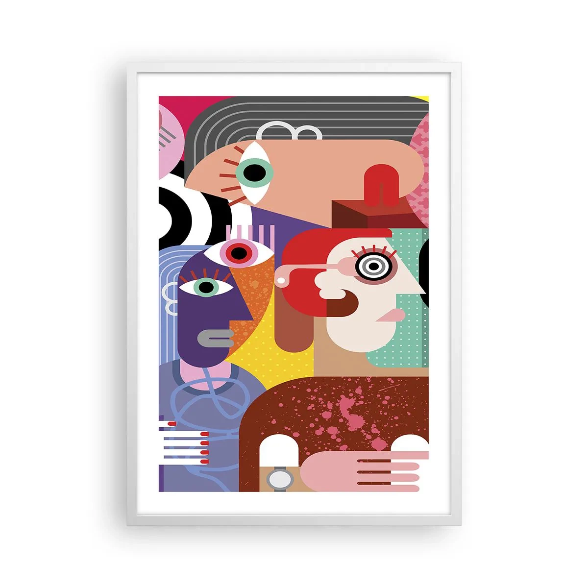 Poster in een witte lijst - Wij zijn van de heer Picasso - 50x70 cm