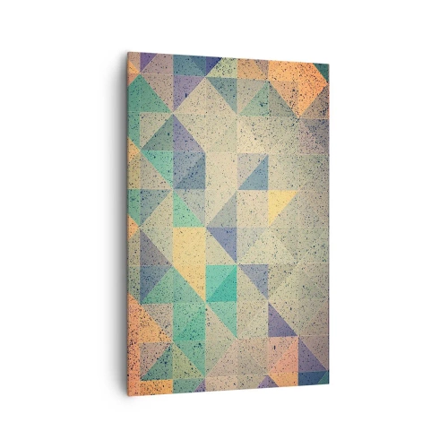 Schilderen op canvas - Republiek van driehoeken - 80x120 cm