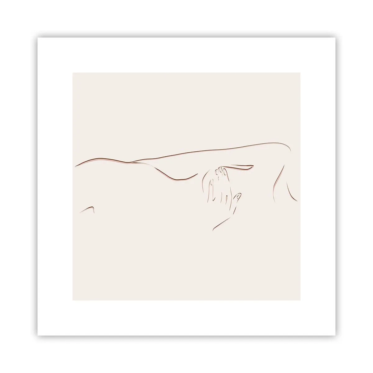 Poster - De vorm van verlangen - 30x30 cm