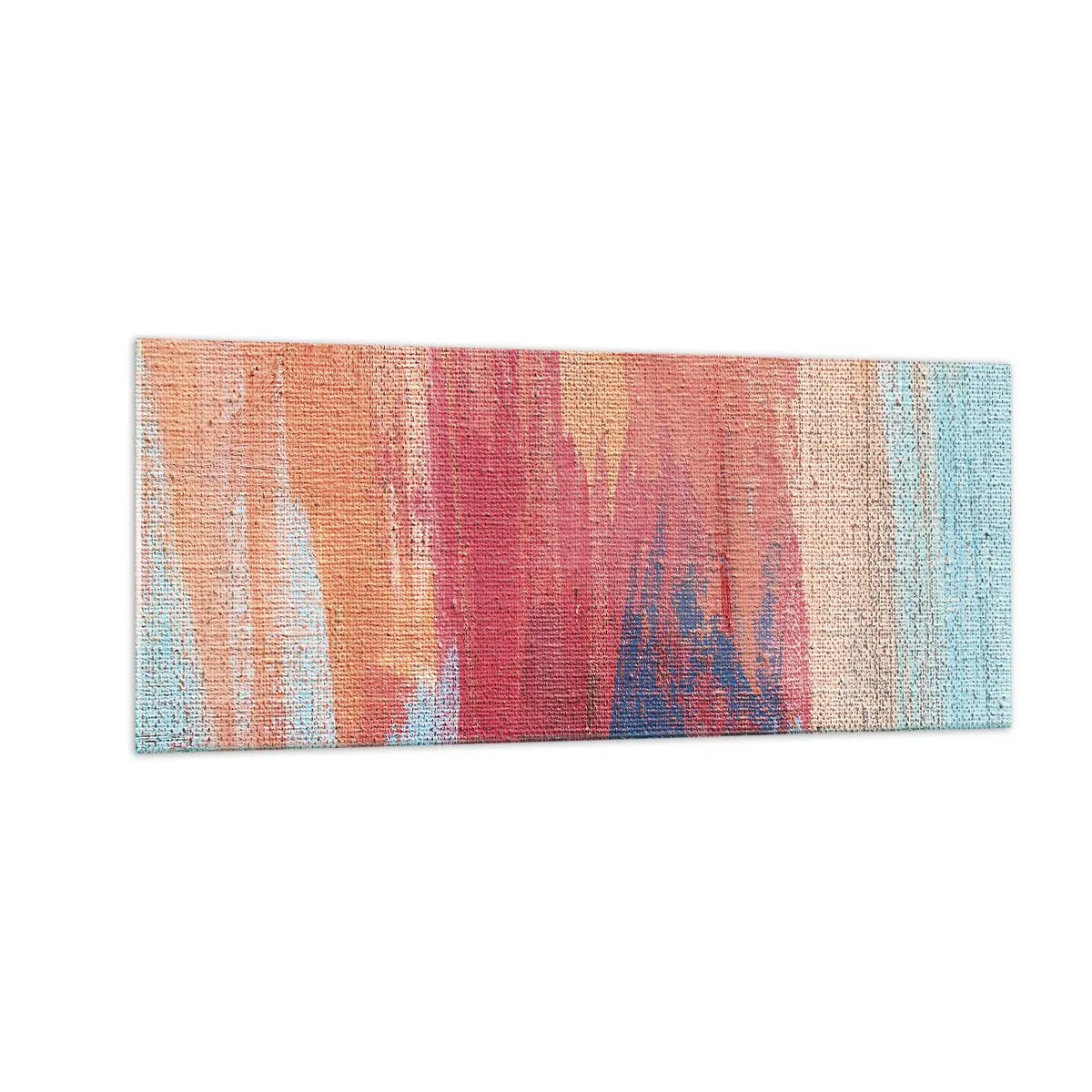 Schilderen op glas - Ren door de regenboog - 100x40 cm