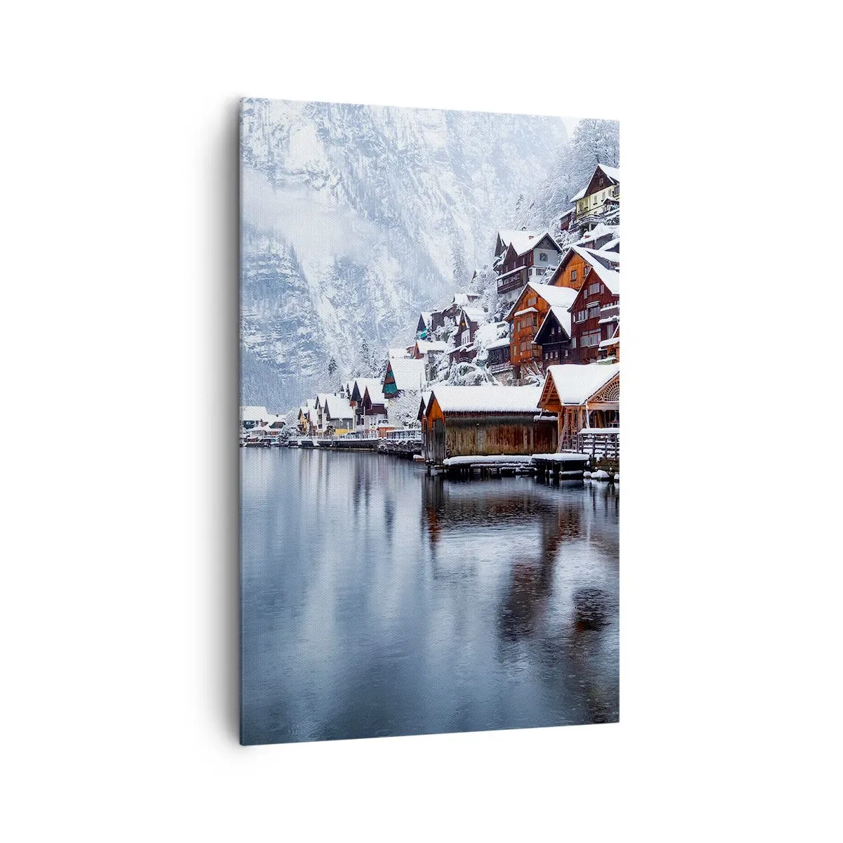 Schilderen op canvas - In winterdecoratie - 80x120 cm