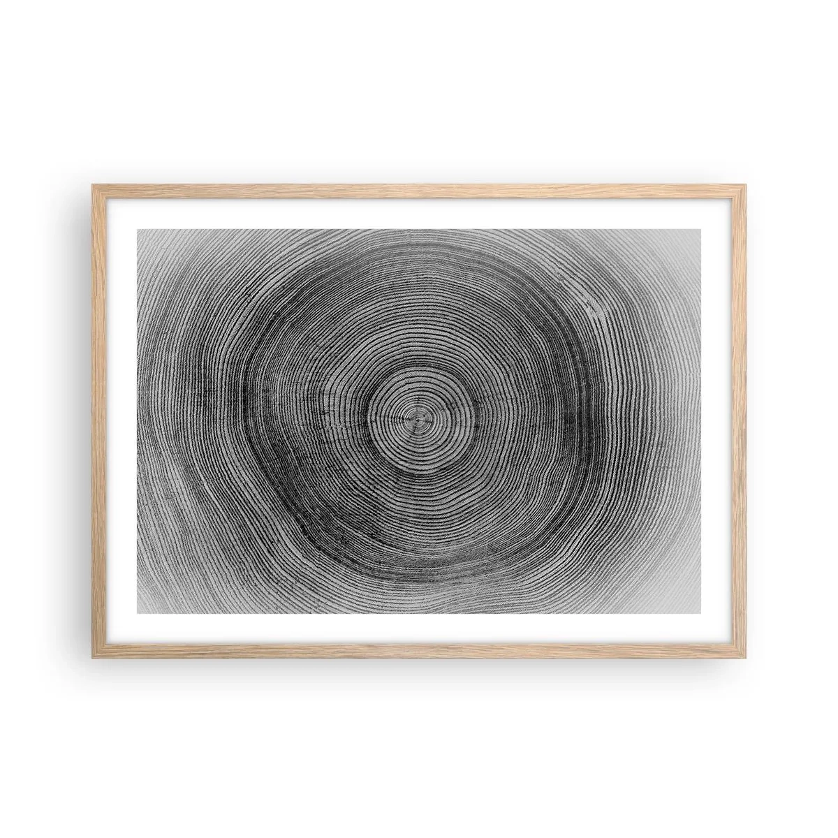 Een poster in een licht eiken lijst - Teken van de tijden - 70x50 cm