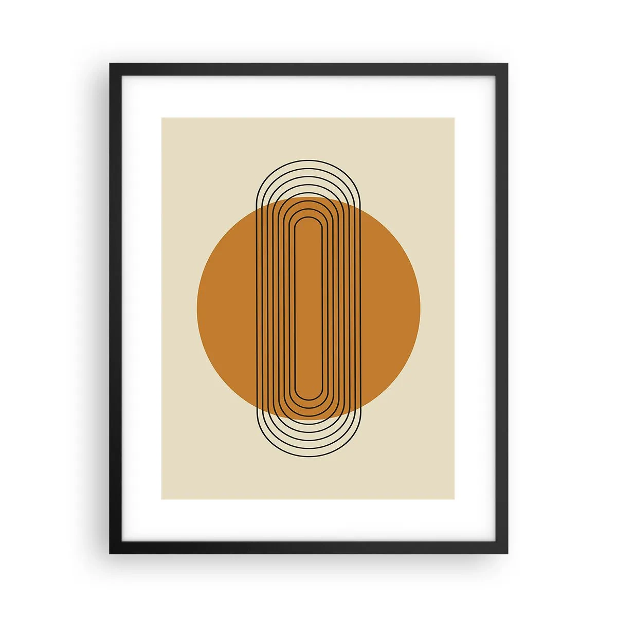 Poster in een zwarte lijst - Perfect plan - 40x50 cm