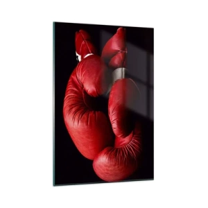 Schilderen op glas - De emoties van het gevecht met ons - 80x120 cm
