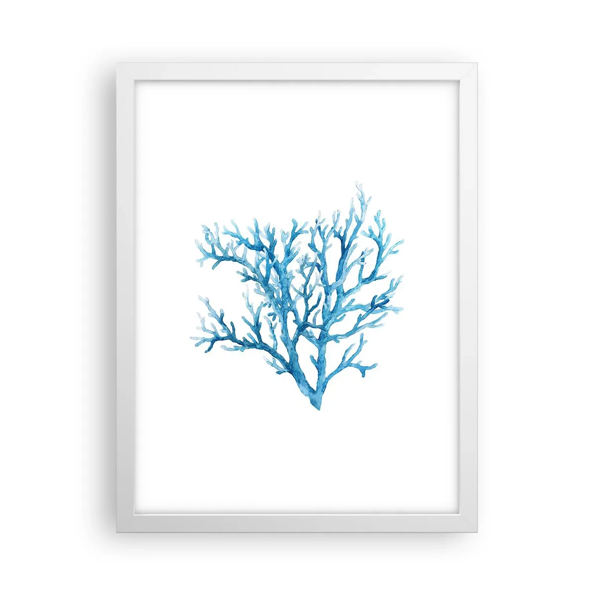 Poster in een witte lijst - Nautische filigraan - 30x40 cm