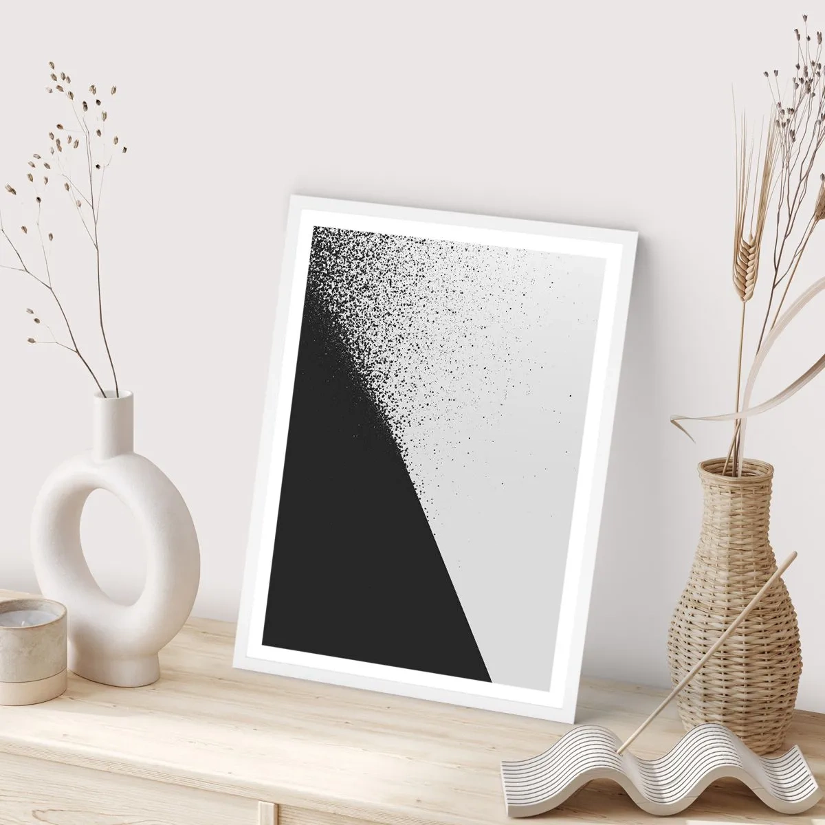 Poster in een witte lijst - Steeds sneller, meer en meer - 70x100 cm