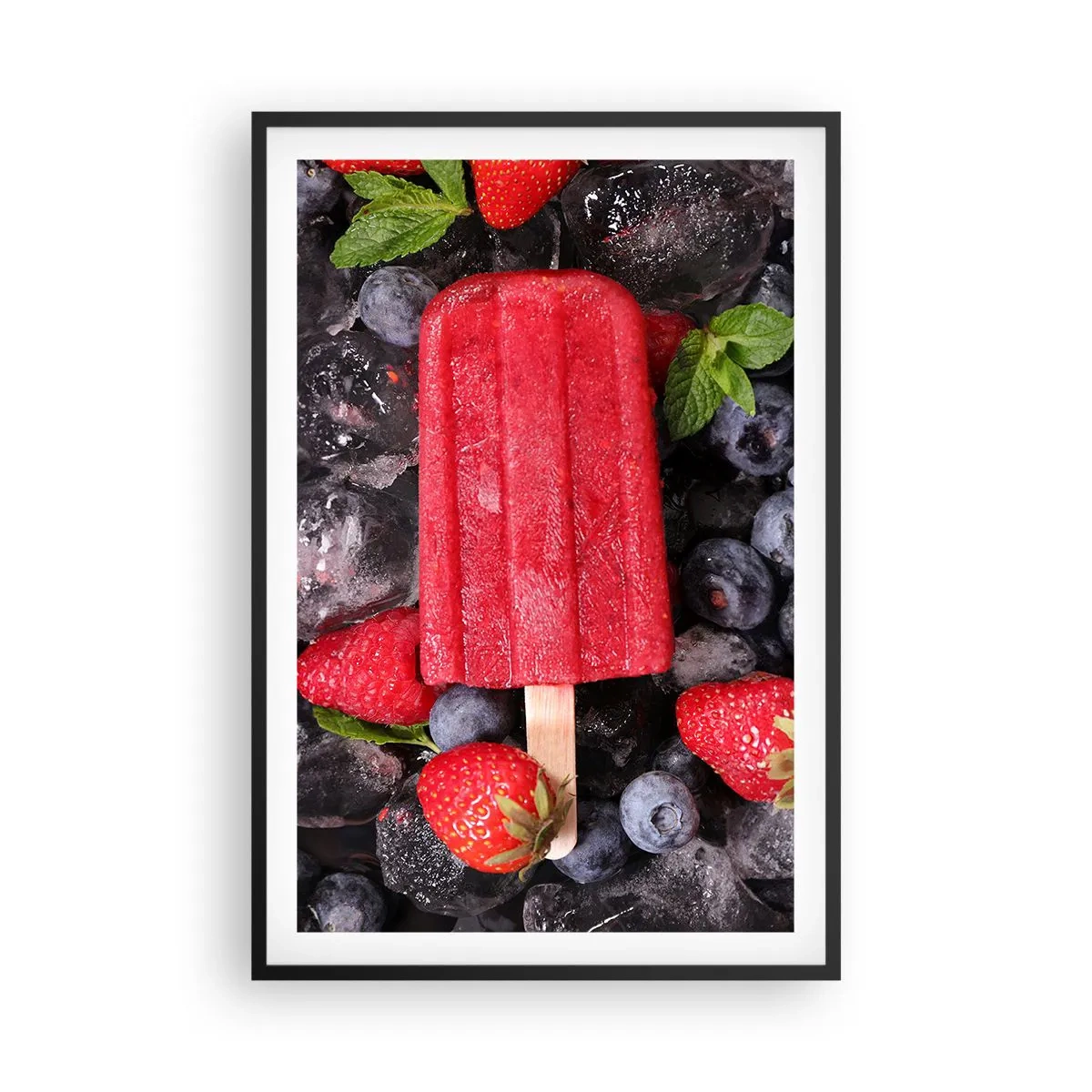 Poster in een zwarte lijst - De smaak van hete zomer - 61x91 cm