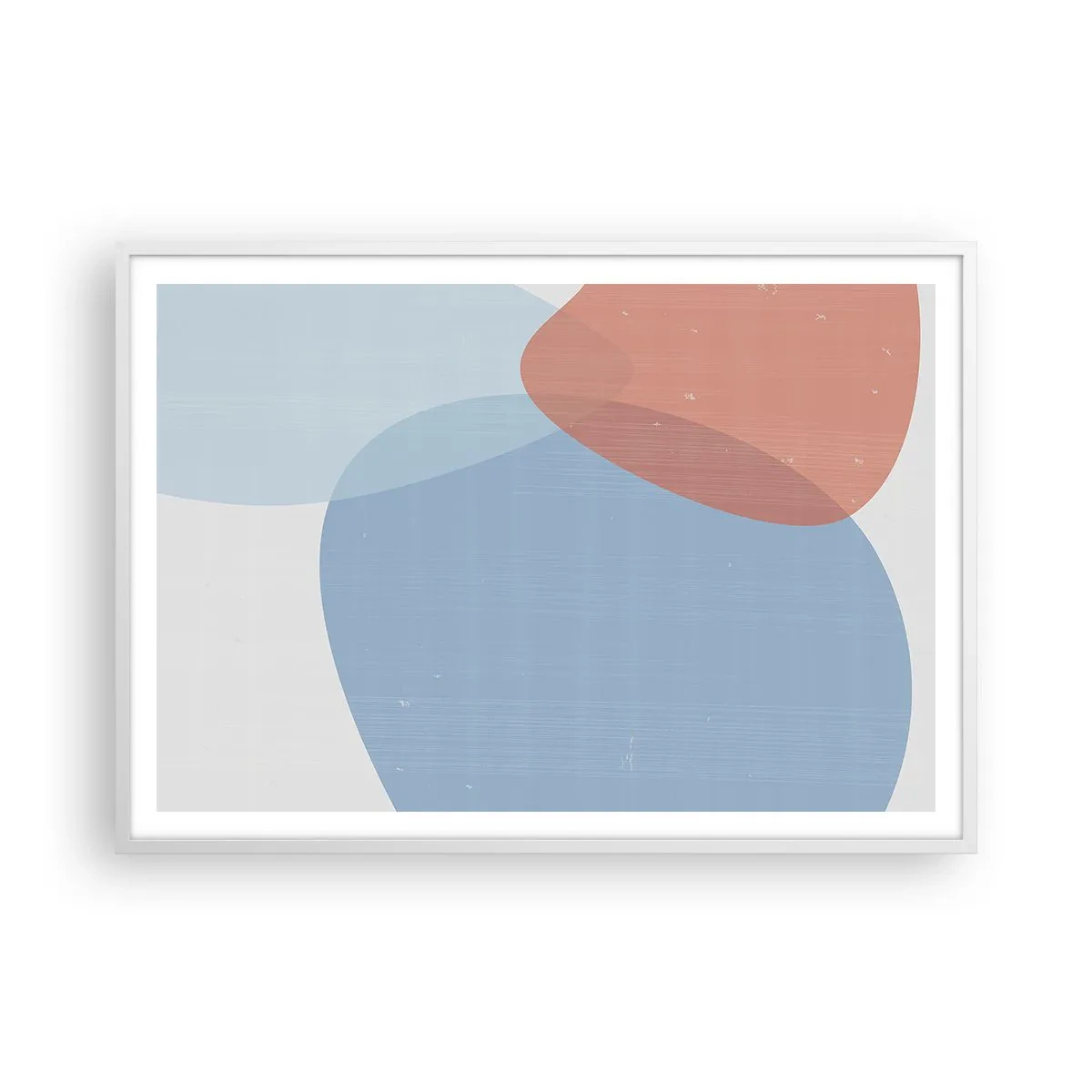 Poster in een witte lijst - Pastelkleurige relaties - 100x70 cm