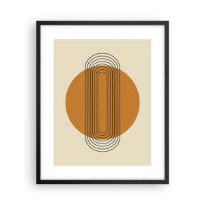 Poster in een zwarte lijst - Perfect plan - 40x50 cm