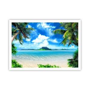 Poster - Het azuur van de tropen - 100x70 cm