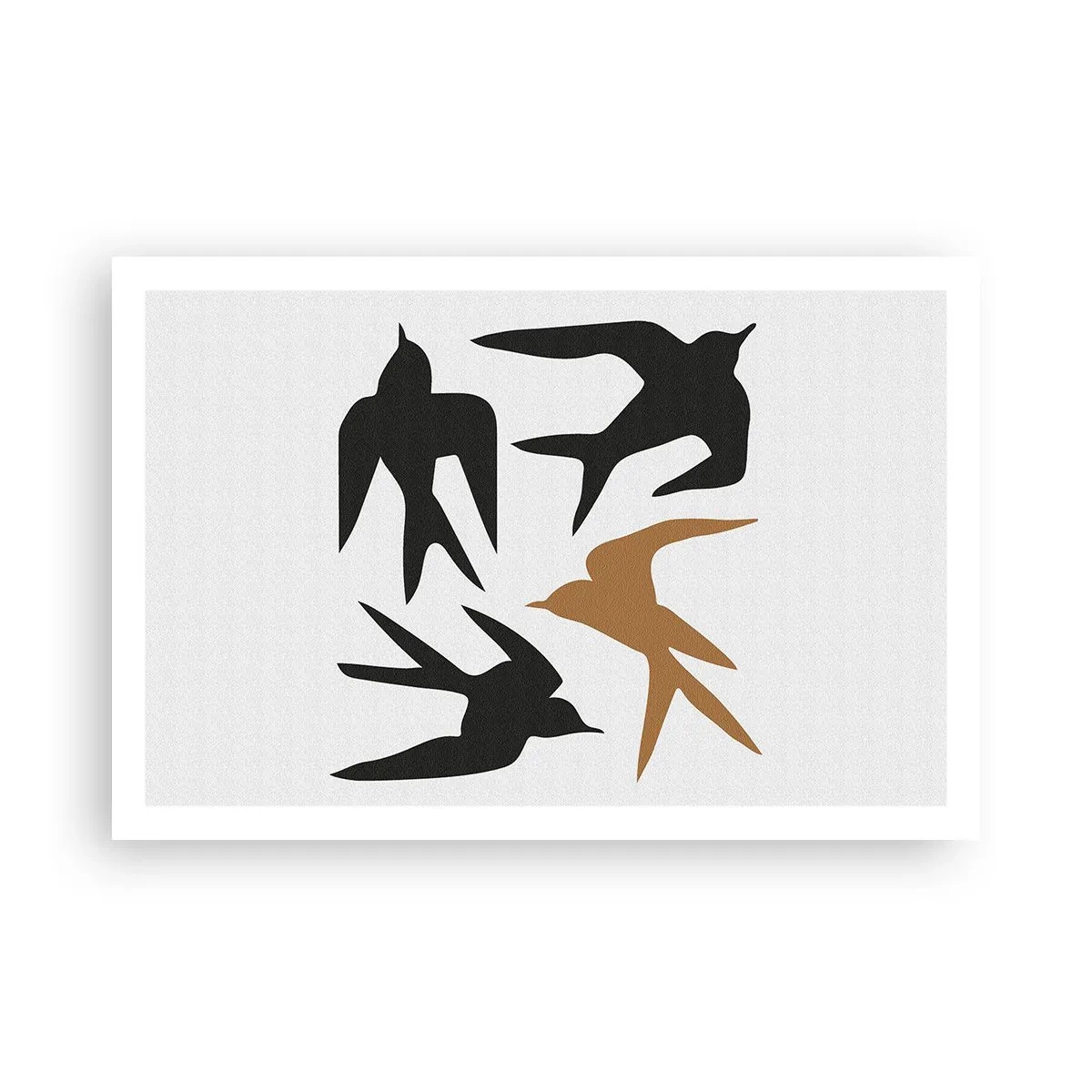 Poster - Zwaluwen spel - 91x61 cm