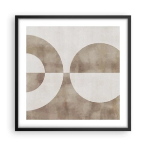 Poster in een zwarte lijst - Gelijkenissen en verschillen - 50x50 cm