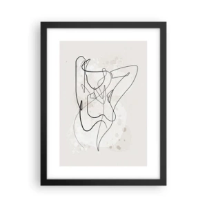 Poster in een zwarte lijst - De kunst van het verleiden - 30x40 cm