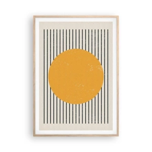 Een poster in een licht eiken lijst - De kracht van eenvoud - 70x100 cm