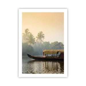 Poster - Huis aan de rivier - 50x70 cm