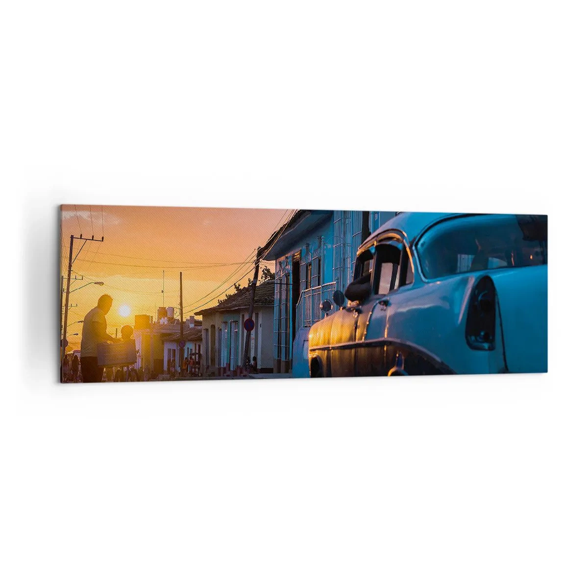 Schilderen op canvas - De tijd vertraagt hier - 160x50 cm