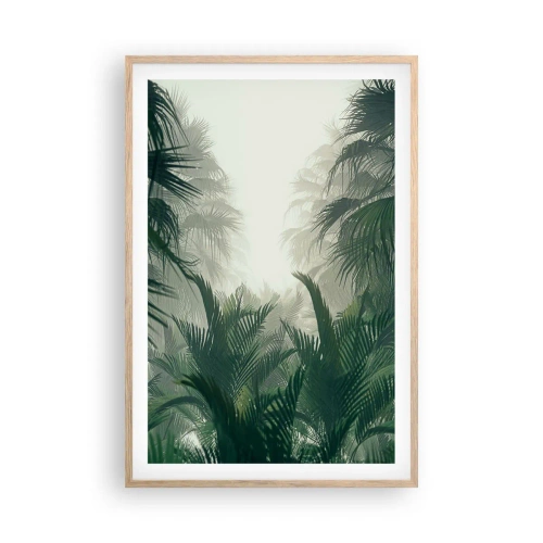 Een poster in een licht eiken lijst - Tropisch mysterie - 61x91 cm