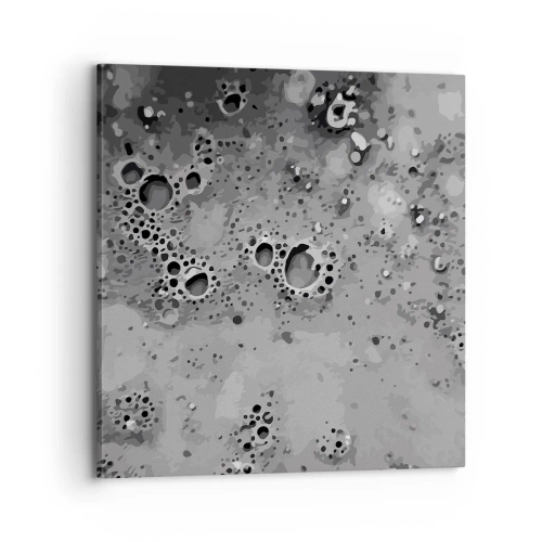 Schilderen op canvas - Als een maanlandschap - 70x70 cm