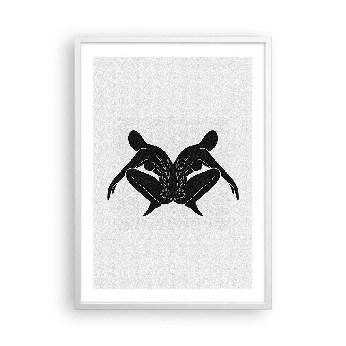 Poster in een witte lijst - Een gemeenschappelijke ziel - 50x70 cm