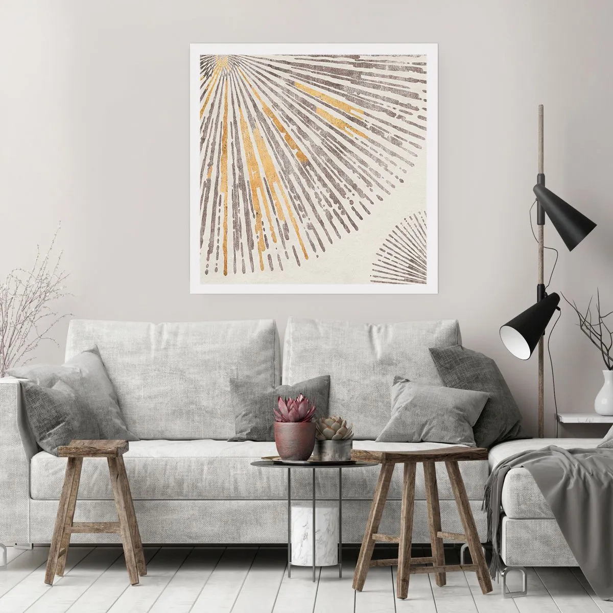 Poster - De schoonheid van de straal - 30x30 cm