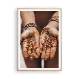 Een poster in een licht eiken lijst - Een cadeau voor jou - 70x100 cm