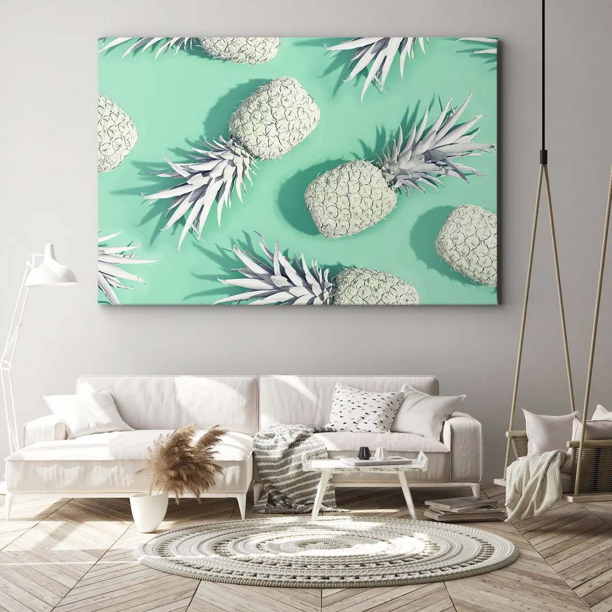 Schilderen op canvas - Het gaat goed met munt - 100x70 cm