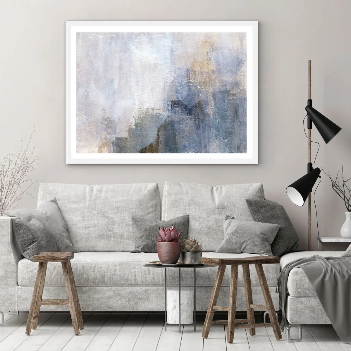 Poster in een witte lijst - Kleurtonen en akkoorden - 40x30 cm