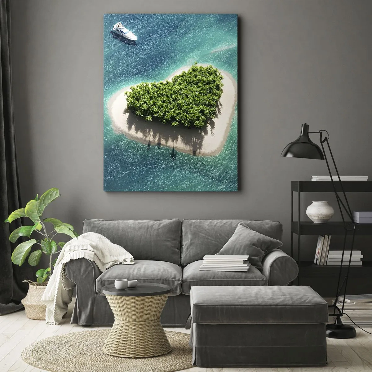 Schilderen op canvas - Ik hou van de zomer - 45x80 cm