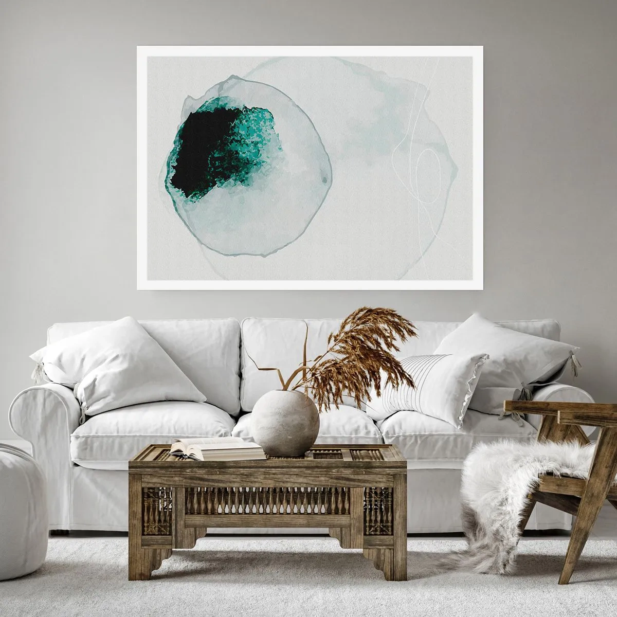 Poster - In een druppel water - 100x70 cm