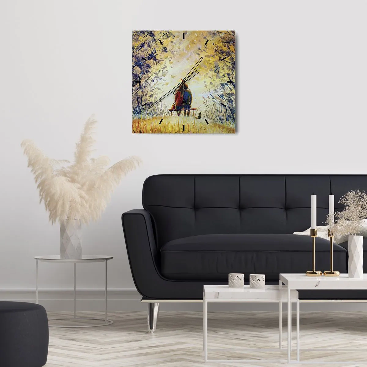 Wandklok - Klok - Een magisch moment - 30x30 cm