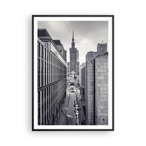 Poster in een zwarte lijst - Warschau vallei - 70x100 cm