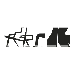 Fotobehang Staaltje Standard Eco - Zwart-wit ontwerp - Lijn, Zwart en wit, Abstractionisme - 100x30 cm