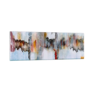Schilderen op glas - Een stok op het water - 90x30 cm