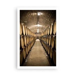 Poster - In een bakstenen kelder - 61x91 cm