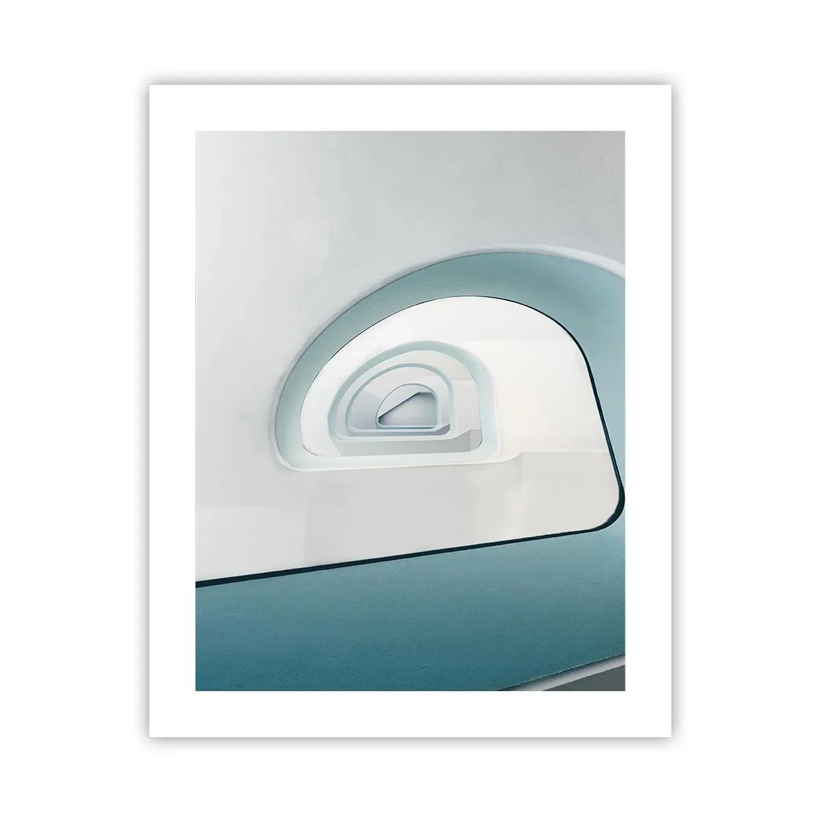 Poster - Naar de bodem van de blauwe - 40x50 cm