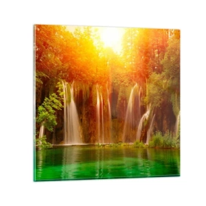 Schilderen op glas - In de zon en in de schaduw - 30x30 cm
