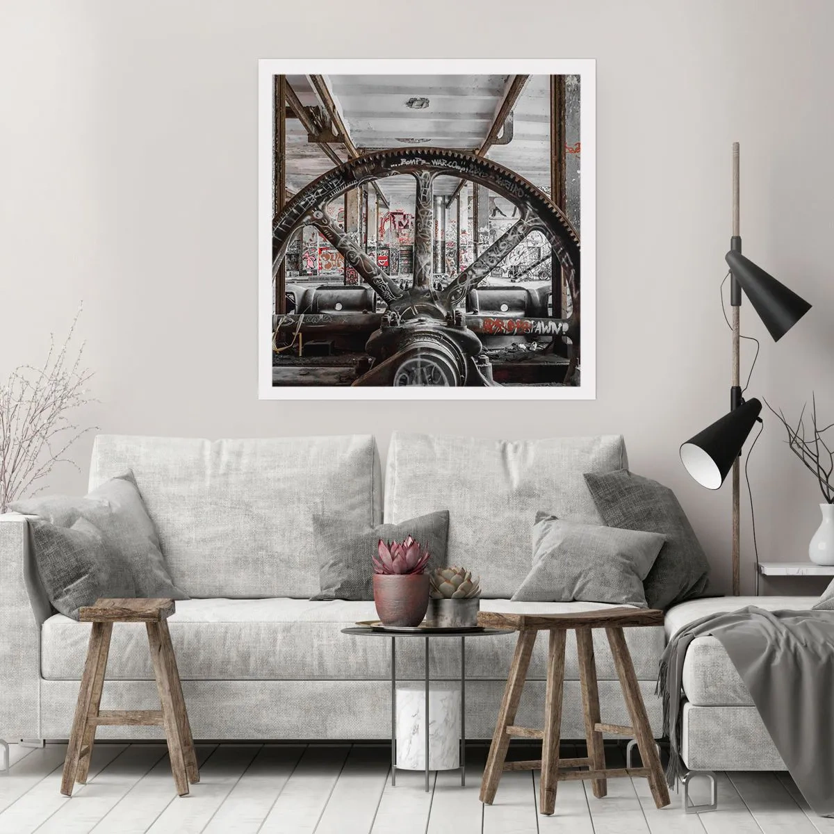 Poster - Het geheime leven van de fabriek - 50x50 cm
