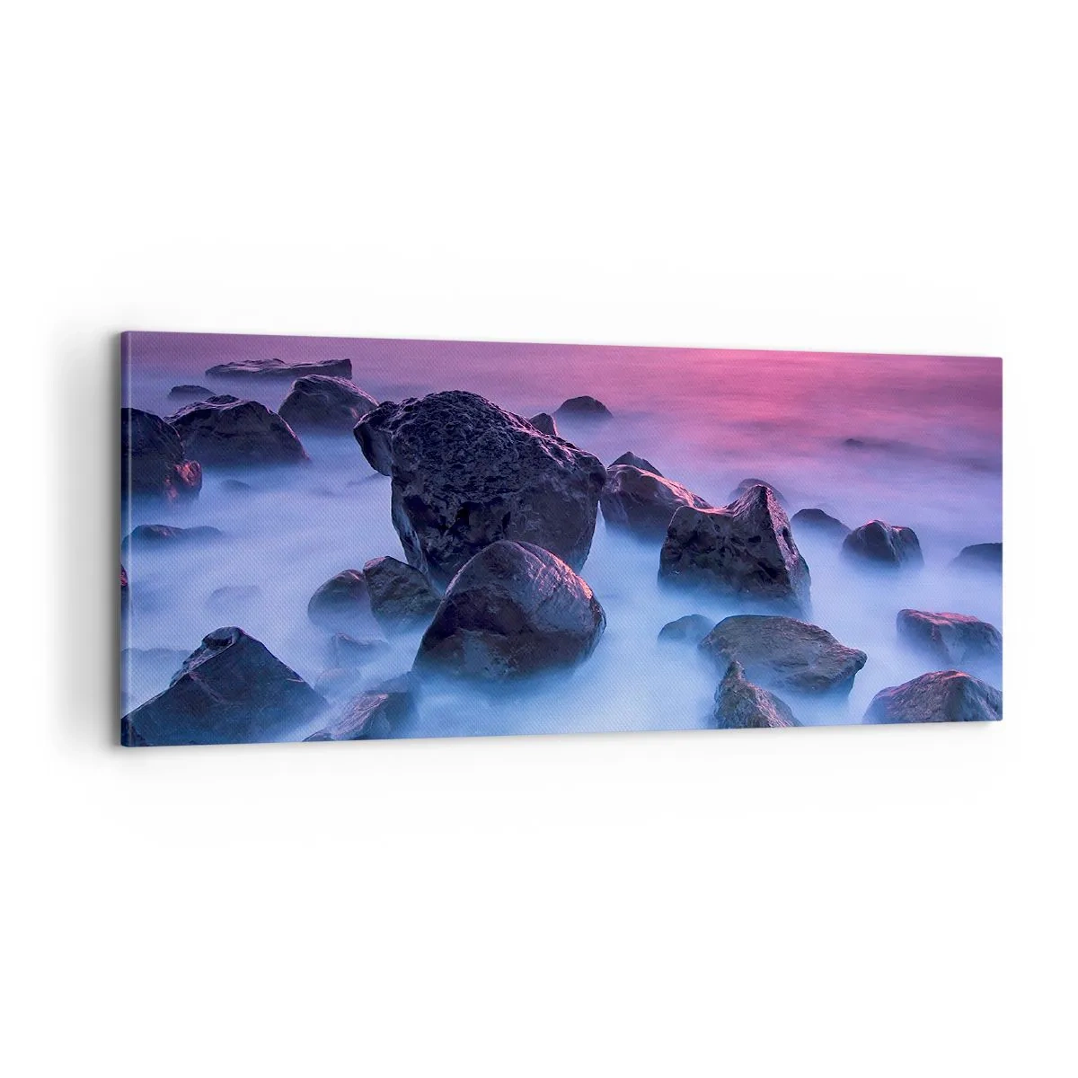 Schilderen op canvas - Geboorte in licht en mist - 100x40 cm