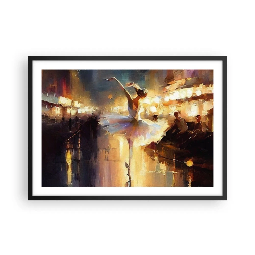 Poster in een zwarte lijst - Wonder op straat - 70x50 cm