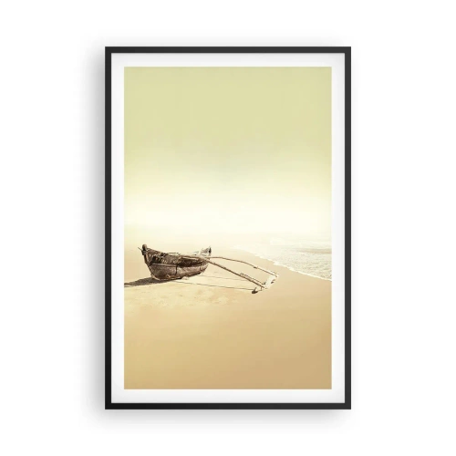 Poster in een zwarte lijst - Geheugen van de Stille Zuidzee - 61x91 cm