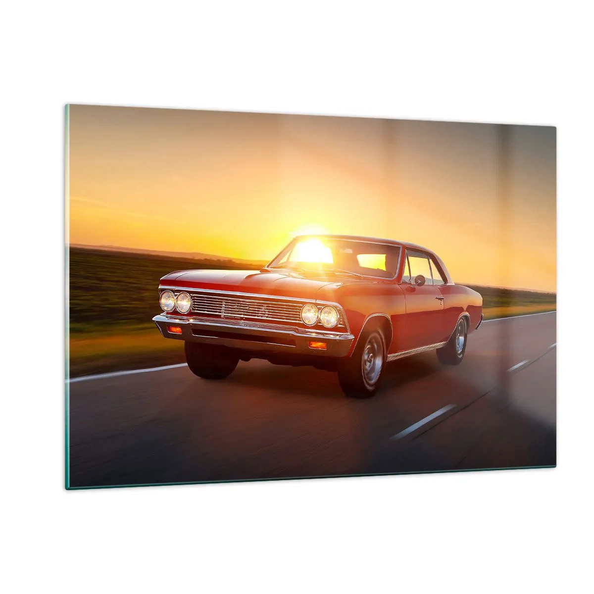 Schilderen op glas - Verlangen is rood - 120x80 cm